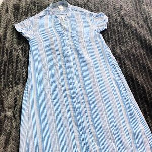 H&M Striped Cotton Kaftan Dress